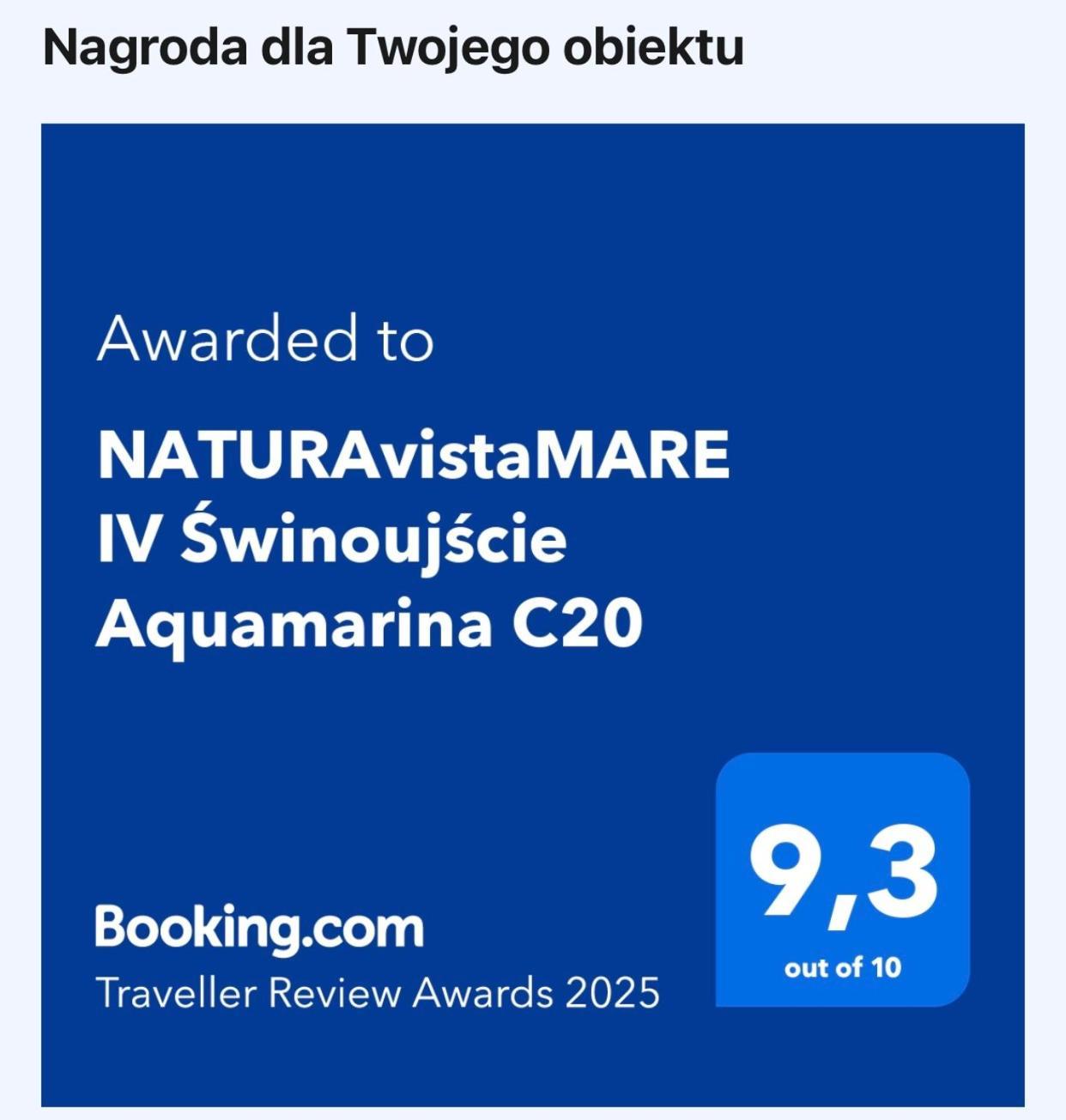 Naturavistamare IV Swinoujscie Aquamarina C20 외부 사진